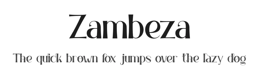Zambeza by PutraCetol Studio — Sans Serif Font
