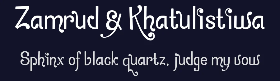 Zamrud & Khatulistiwa by Adien Gunarta — Decorative Font — thumbnail 2