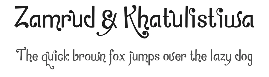 Zamrud & Khatulistiwa by Adien Gunarta β Decorative Font