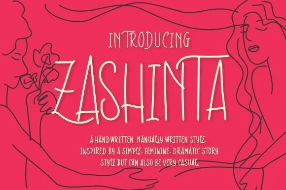 Zashinta Font by victoriant99 — Script Handwritten Font