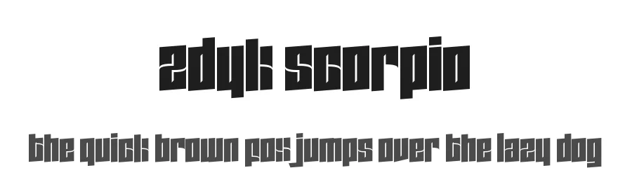 Zdyk Scorpio by Chequered Ink — Decorative Font