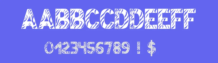Zebra Lounge by Octotype  | Thomas Boucherie — Decorative Font — thumbnail 3