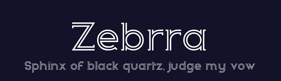 Zebrra by GemFonts / Typotheticals — Decorative Font — thumbnail 2