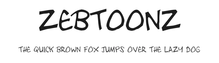 Zebtoonz by Zebtoonz — Decorative Font