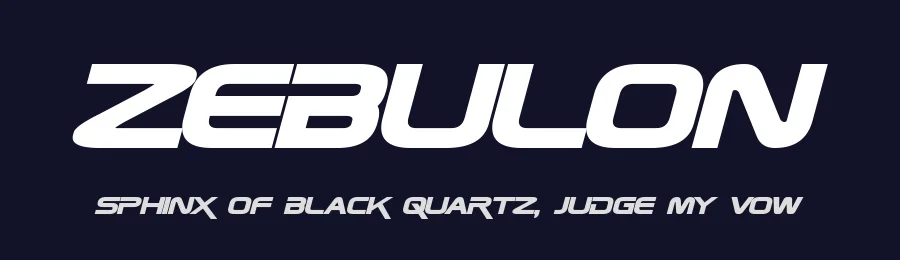 Zebulon by Pixel Sagas — Display Font — thumbnail 2