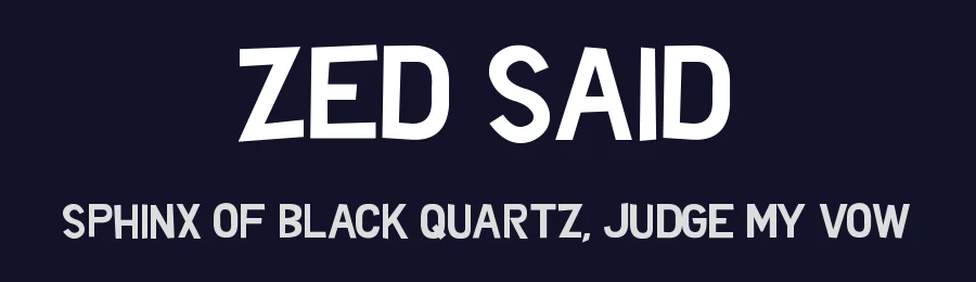 Zed Said by Chequered Ink — Decorative Font — thumbnail 2