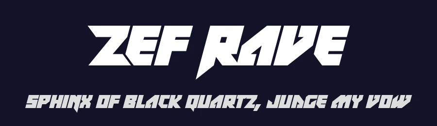 Zef Rave by Hawtpixel — Display Font — thumbnail 2
