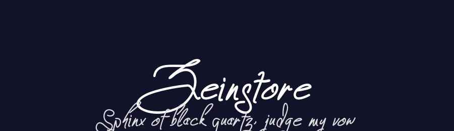 Zeinstore by Muhammad Akbar — Script Handwritten Font — thumbnail 2