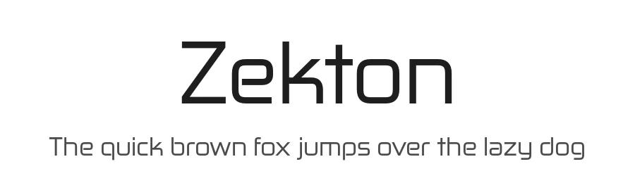 Zekton by Typodermic Fonts — Display Font