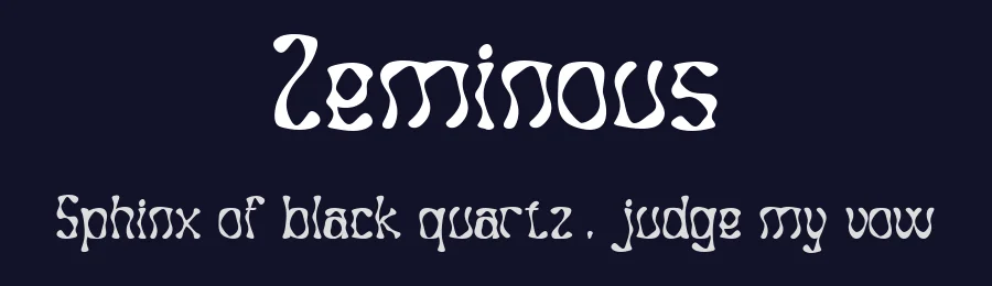 Zeminous by Muksal Creative — Decorative Font — thumbnail 2