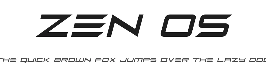 Zen Os by Hawtpixel — Display Font
