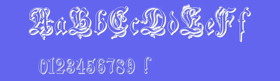 Zenda by Paul Lloyd — Blackletter Font — thumbnail 3