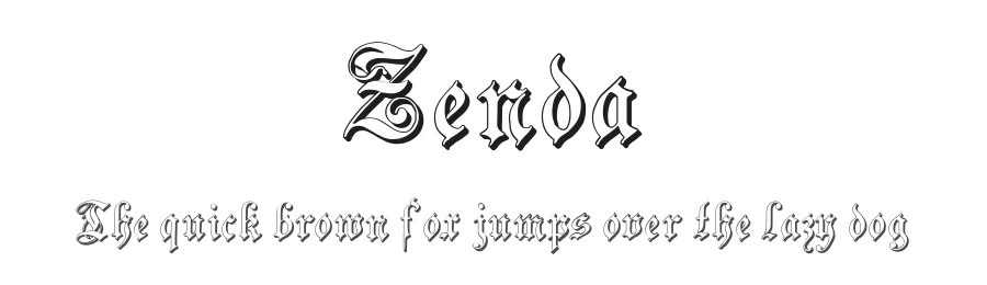 Zenda by Paul Lloyd — Blackletter Font