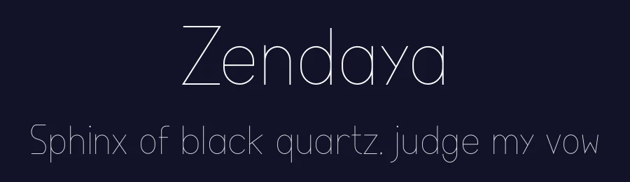 Zendaya by Manlogs Studio — Sans Serif Font — thumbnail 2