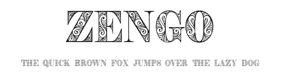 Zengo by Digital Typeface Studio β Decorative Font