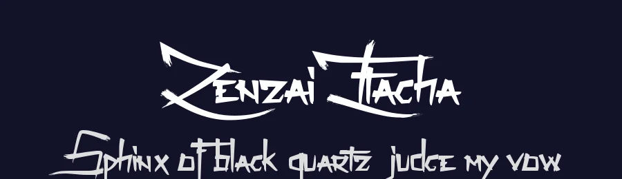Zenzai Itacha by Maelle.K | Thomas Boucherie — Decorative Font — thumbnail 2