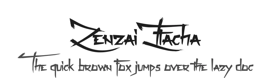 Zenzai Itacha by Maelle.K | Thomas Boucherie — Decorative Font