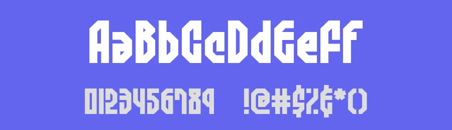 Zephyrean BRK by Ænigma — Display Font — thumbnail 3