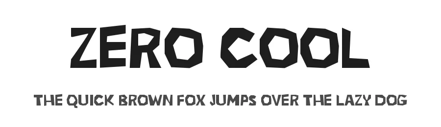 Zero Cool by GGBotNet β Decorative Font