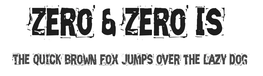 Zero & Zero Is