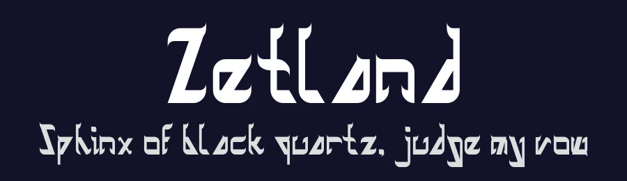 Zetland by weknow — Decorative Font — thumbnail 2