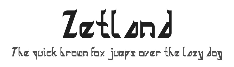 Zetland by weknow — Decorative Font