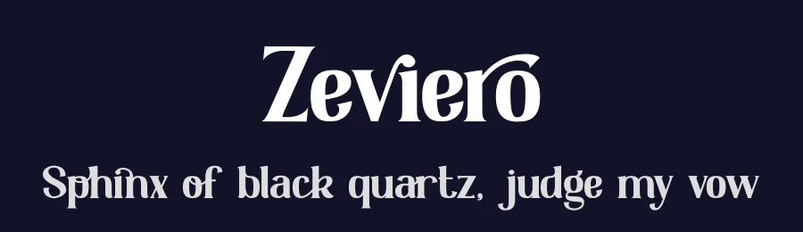Zeviero by PutraCetol Studio — Sans Serif Font — thumbnail 2