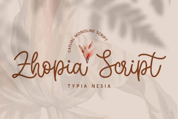 Zhopia Font by Typia Nesia — Script Handwritten Font