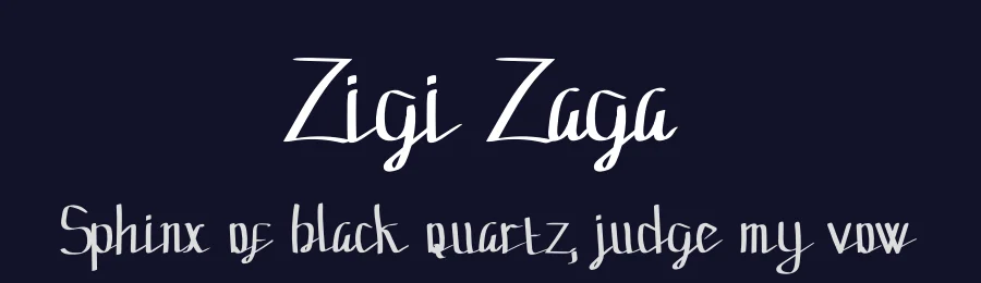 Zigi Zaga by Yahhya Anas — Script Handwritten Font — thumbnail 2