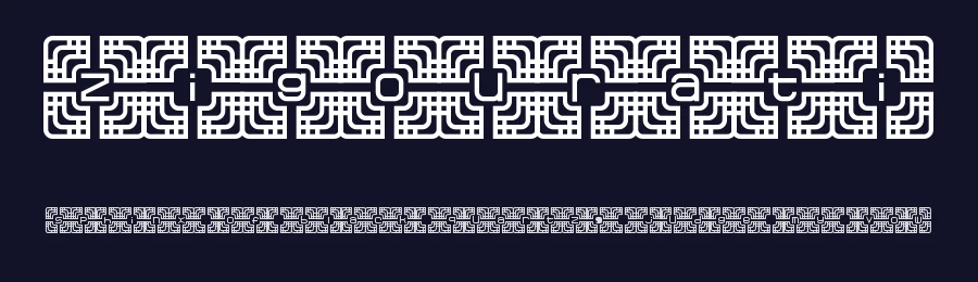 Zigourati by Zephram — Decorative Font — thumbnail 2