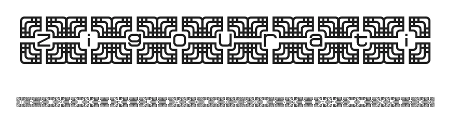 Zigourati by Zephram — Decorative Font