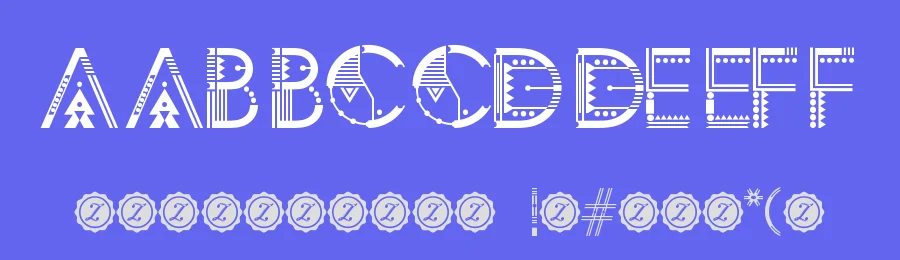 Zilap Geometrik by LJ Design Studios — Decorative Font — thumbnail 3