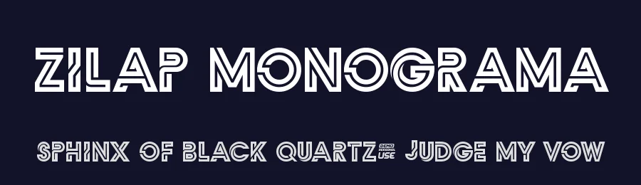Zilap Monograma by LJ Design Studios — Decorative Font — thumbnail 2