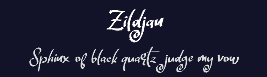 Zildjan by Vunira Design — Script Handwritten Font — thumbnail 2