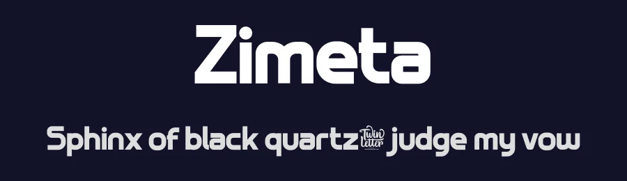 Zimeta by twinletter — Sans Serif Font — thumbnail 2