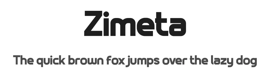 Zimeta by twinletter β Sans Serif Font
