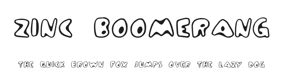 Zinc Boomerang