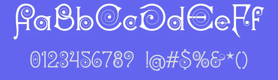 Zingarella by Yves Michel — Decorative Font — thumbnail 3