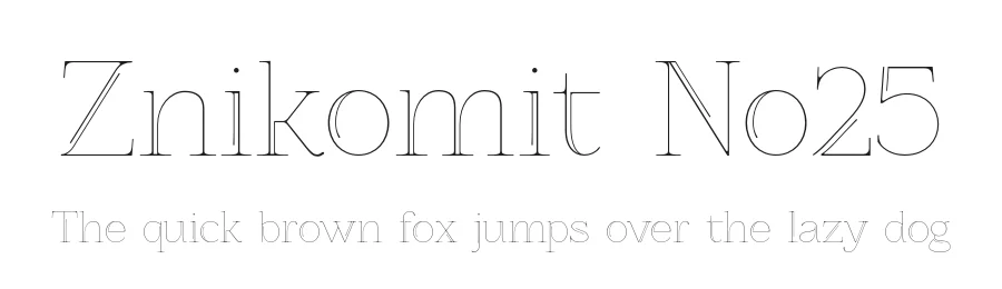 Znikomit No25 by gluk — Sans Serif Font