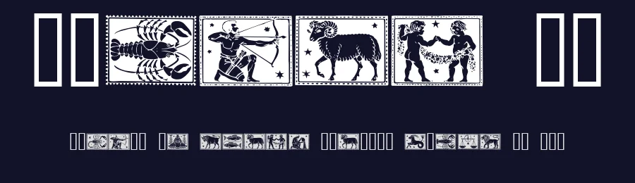 Zodiac 01 by Listemageren — Dingbats Font — thumbnail 2