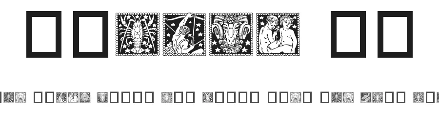 Zodiac 02 by Listemageren — Dingbats Font