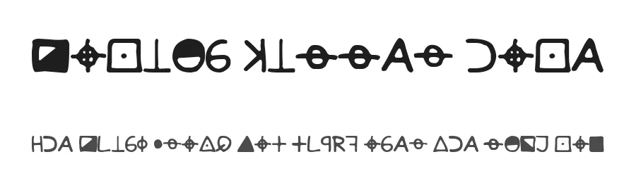 Zodiac Killer Code by Woodcutter — Dingbats Font