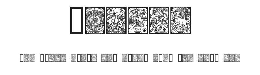 Zodiac by House of Lime — Dingbats Font