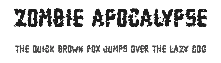 Zombie Apocalypse by Hawtpixel — Decorative Font