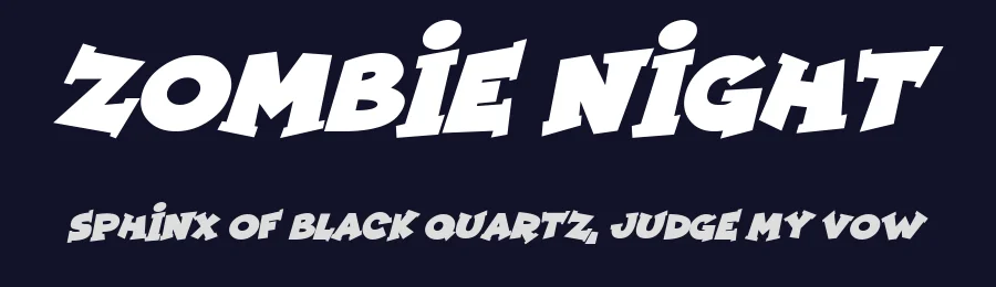 Zombie Night by Hawtpixel — Decorative Font — thumbnail 2