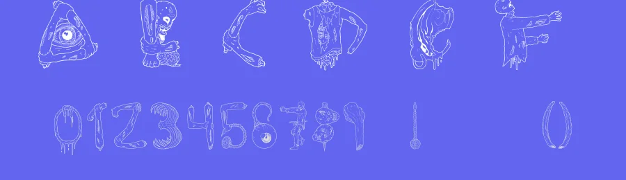 Zombie Party by Enrique Pedrosa — Decorative Font — thumbnail 3