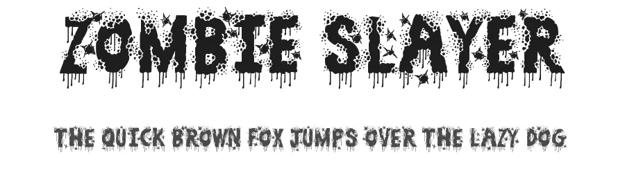 Zombie Slayer by JSH creates — Decorative Font