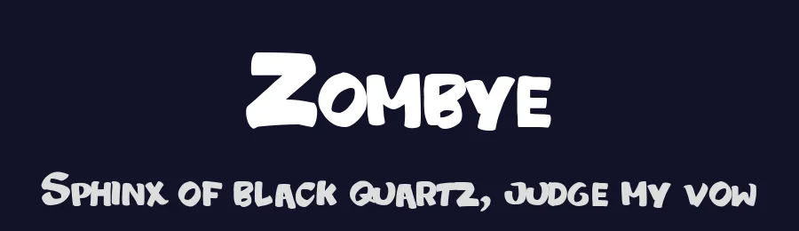 Zombye by tkzgraphic — Decorative Font — thumbnail 2