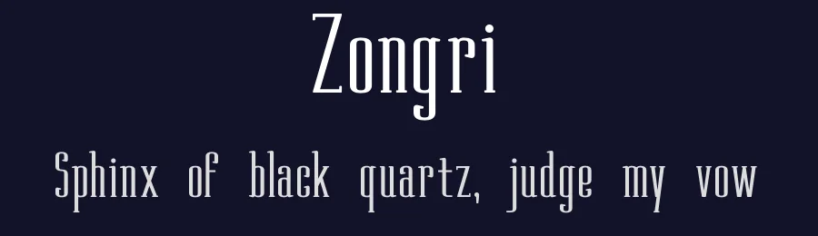 Zongri by Lerima — Serif Font — thumbnail 2