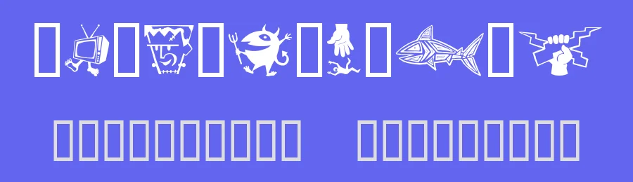 Zono Dingbats by Rik Verlin — Dingbats Font — thumbnail 3